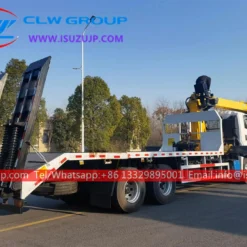 Isuzu GIGA 16T flatbed with crane for sale