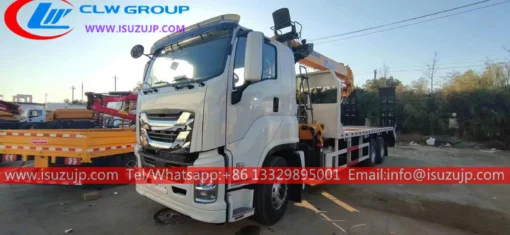 Isuzu heavy duty flatbed boom lori