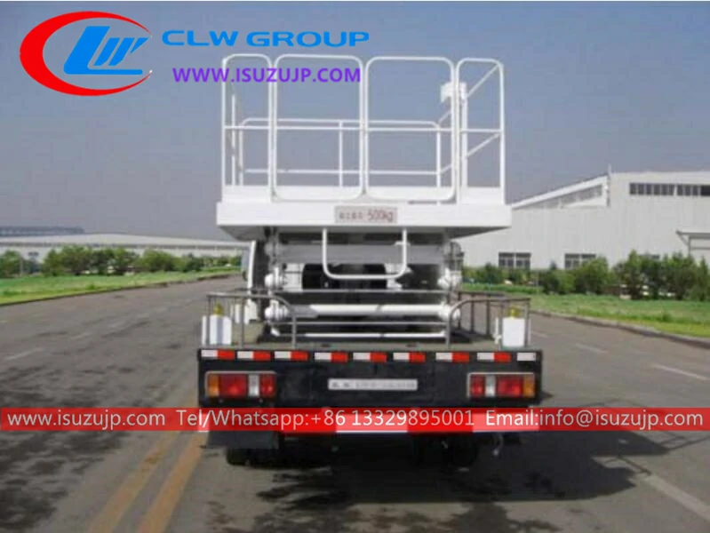 NKR 14meters hydraulic truck dock scissor lift Guinea-Bissau