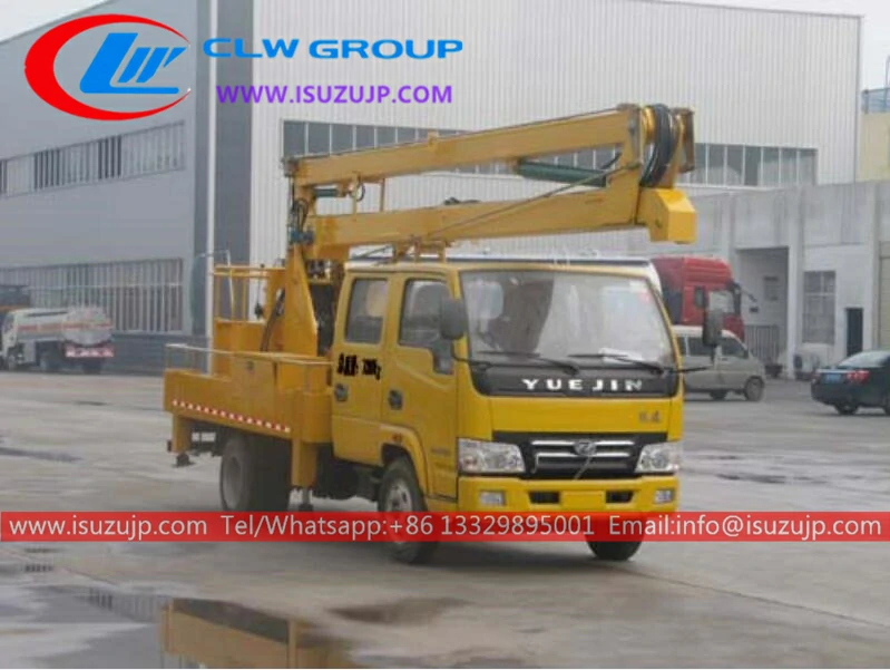 Yuejin 2 ton folding cherry picker Nigeria