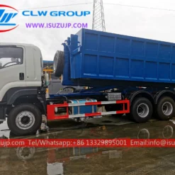 10 tire ISUZU VC61 18 cubic meters hook loader truck