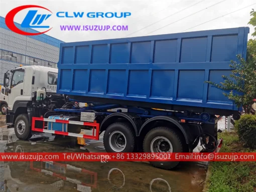 10 wheeler ISUZU VC61 20t hooklift ထရပ်ကားရောင်းရန်ရှိသည်။