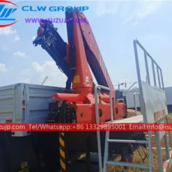 12 wheel ISUZU GIGA knuckle boom crane for sale