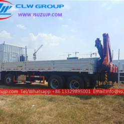 12 wheel ISUZU GIGA lorry mounted crane