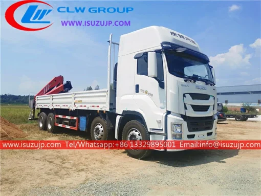 12 ဘီး ISUZU GIGA palfinger knuckle boom ထရပ်ကား ကရိန်းရောင်းရန်ရှိသည်။