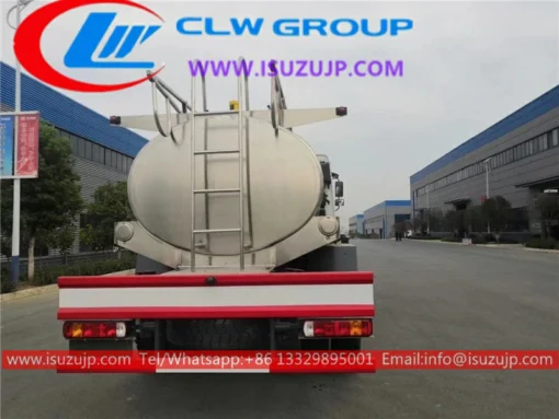 4WD ISUZU FTR FVR stainless steel off road diesel tanker
