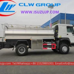 4WD ISUZU FTR FVR ສະແຕນເລດລົດບັນທຸກນໍ້າມັນເຊື້ອໄຟ