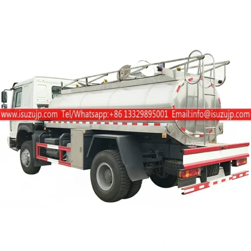 4WD ISUZU FTR FVR pétrolier hors route en acier inoxydable