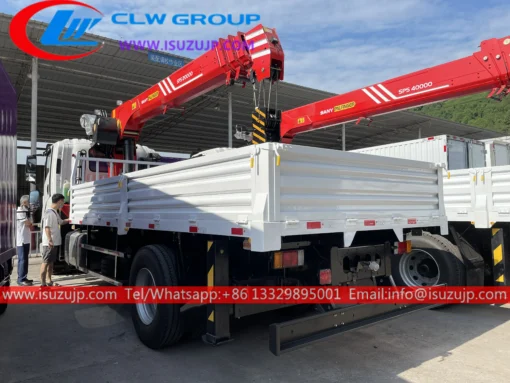 4x2 ISUZU GIGA 10 ton brick crane truck for sale