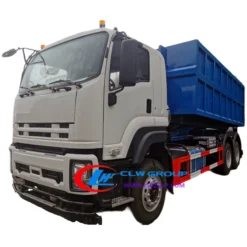 6x4 ISUZU VC61 20tons hook lift dumpster for sale