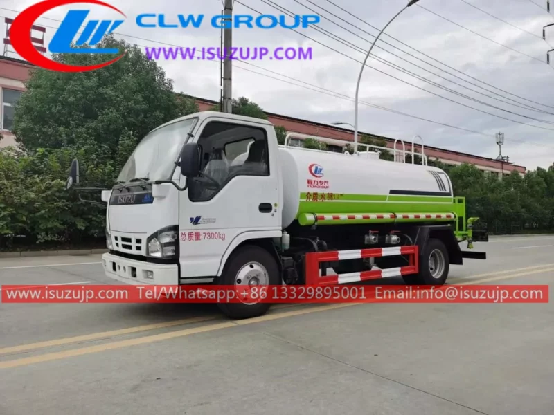 ISUZU 600P 6tons water tanker truck for sale