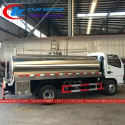 ISUZU ELF 5000liters dairy tank truck