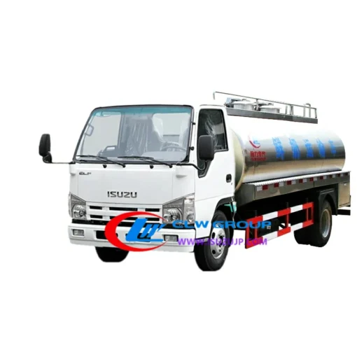 ISUZU ELF รถบรรทุกถังนมขนาด 5000 ลิตร