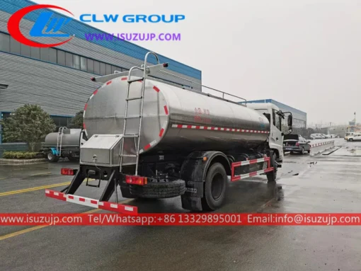 Camion-citerne laitier en acier inoxydable ISUZU FVR 15000 litres