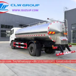 ISUZU FVR 15cbm Stainless steel milk tank truck for sale