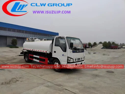 ISUZU NKR 5000lít bồn chứa nước bằng thép không gỉ