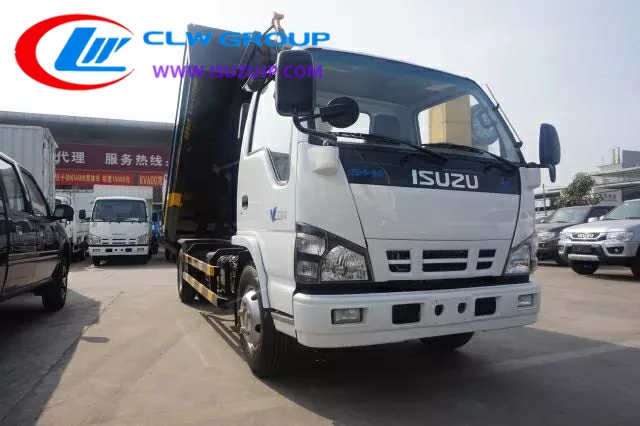 Isuzu 3 ton hook bin truck for sale