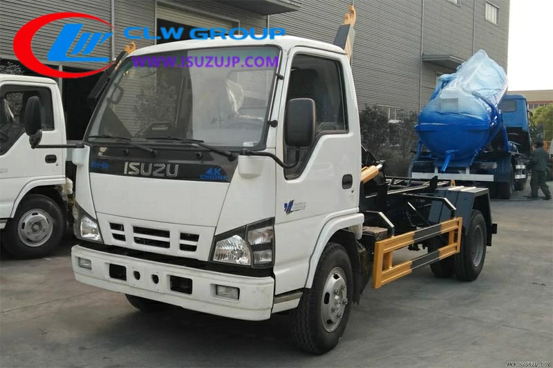 Isuzu 3 ton hooklift truck for sale