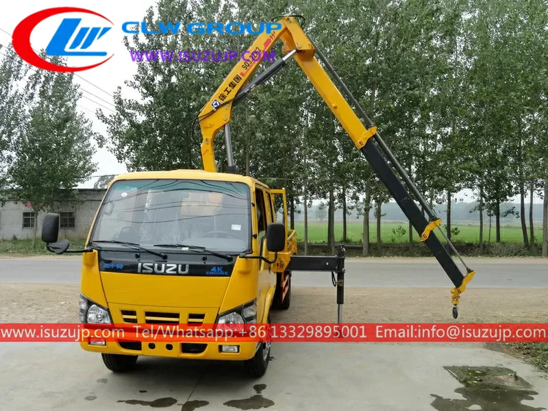 Isuzu 3.2 tons knuckle boom crane for sale