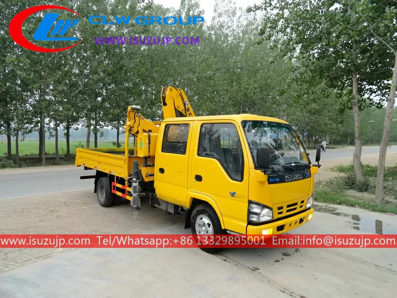 Isuzu 3.2 tons knuckle boom truck for rural construction