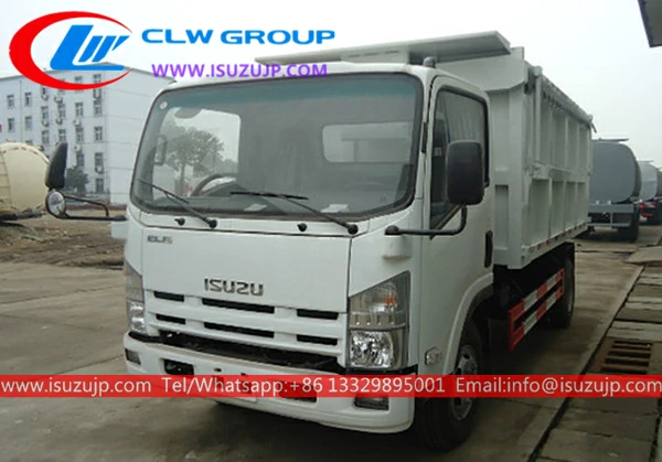 Isuzu ELF 8m3 dump garbage truck suitable for construction waste transfer