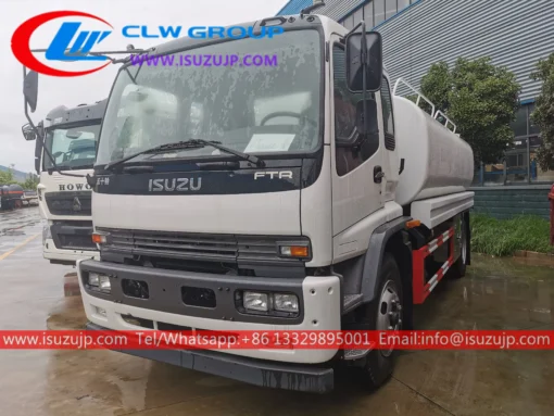 Isuzu FTR 12m3 truk pengiriman air stainless steel