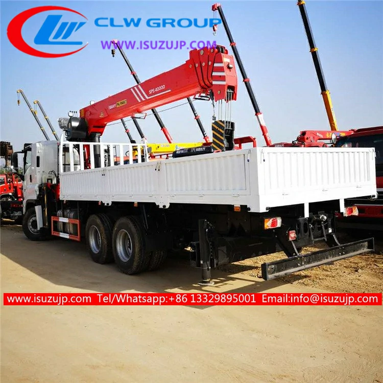 Isuzu GIGA 12 ton palfinger crane truck for sale