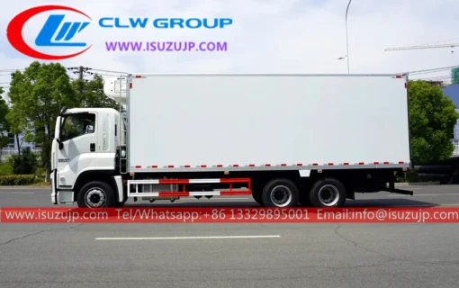 6x4 ISUZU GIGA 20-25tons รถตู้ห้องเย็นสำหรับขายฟิลิปปินส์