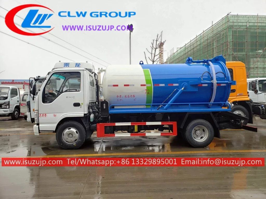 Isuzu 5m3 sewage suction truck