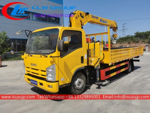 Isuzu NQR 190hp 5 ton boom truck for sale