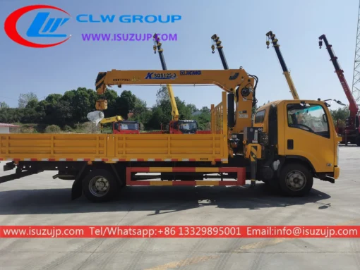 Isuzu NQR 190hp 5 ton crane lorry for sale