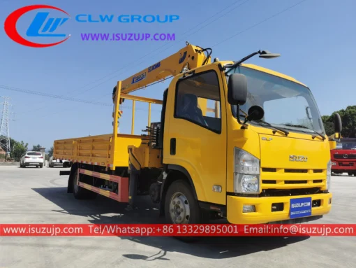 Isuzu NQR 190hp lori la tani 5 la crane inauzwa