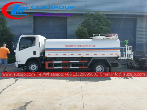 Japonya Isuzu 10000 litre su kamyonu satılık Gana