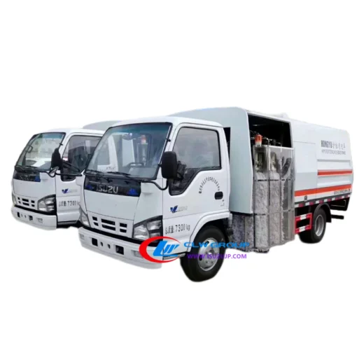 Xe tải vệ sinh lan can ISUZU NKR 4000 lít