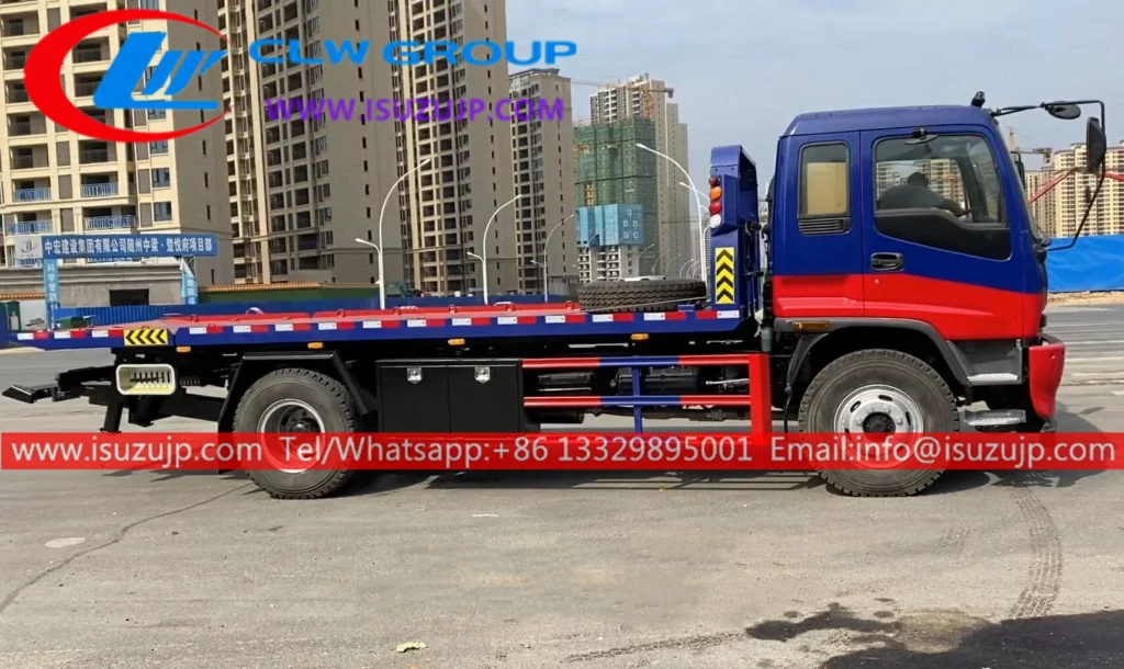 Isuzu FVR 10 tons flatbed recovery truck
