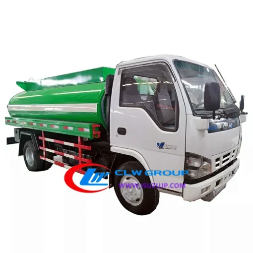 ISUZU 120HP 4tons မိုဘိုင်းလောင်စာဆီသေနတ်တင်ကား