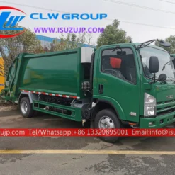 Isuzu 6 ton rear loading garbage truck shipping to Oman