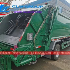 Isuzu 6mt rear end loader garbage truck shipping to Oman