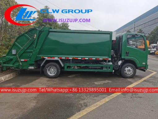 Isuzu 6t rear load trash truck na nagpapadala sa Oman