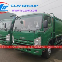 Isuzu 8cbm rear loader garbage truck shipping to Oman