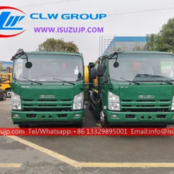 Isuzu 8m3 rear load garbage truck shipping to Oman