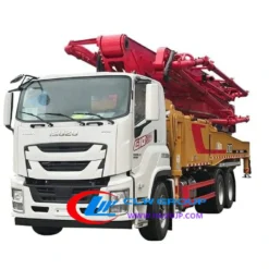 10 wheeler Isuzu GIGA 52meters concrete boom truck