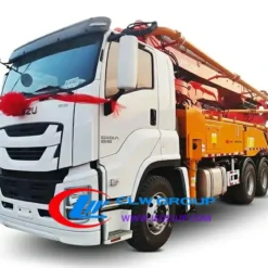 6x4 Isuzu GIGA 52meters cement pump truck for sale