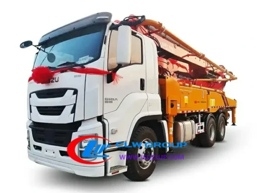 بيع شاحنة مضخة الأسمنت 6x4 Isuzu GIGA 52meters