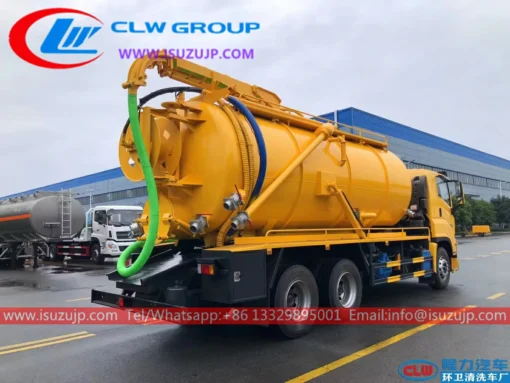 ايسوزو 20tons jet vac truck للبيع الفلبين