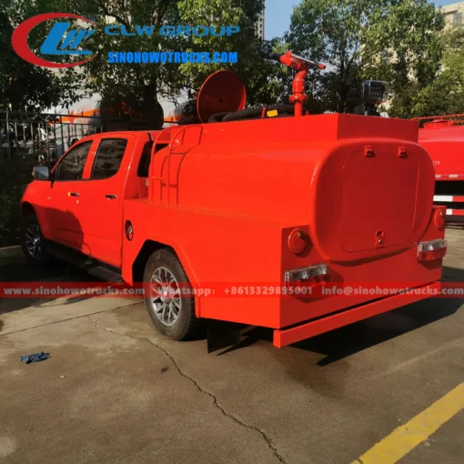 4WD Isuzu pickup mini caminhão de bombeiros de névoa de água para venda Filipinas