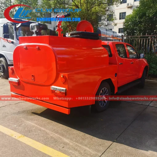 4WD Isuzu pickup mini mesin pemadam kebakaran kabut air untuk dijual Filipina