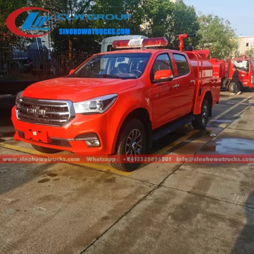 4WD Isuzu pick-up mini camion de sauvetage incendie brouillard d'eau à vendre aux Philippines