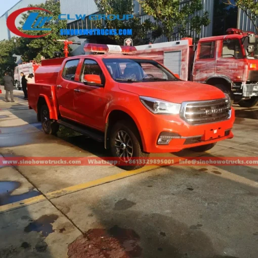 Filipinler satılık 4WD Isuzu kamyonet mini su sisi itfaiye kamyonu