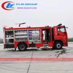 4x2 ISUZU GIGA 6 ton water tender foam fire brigade truck for sale Indonesia
